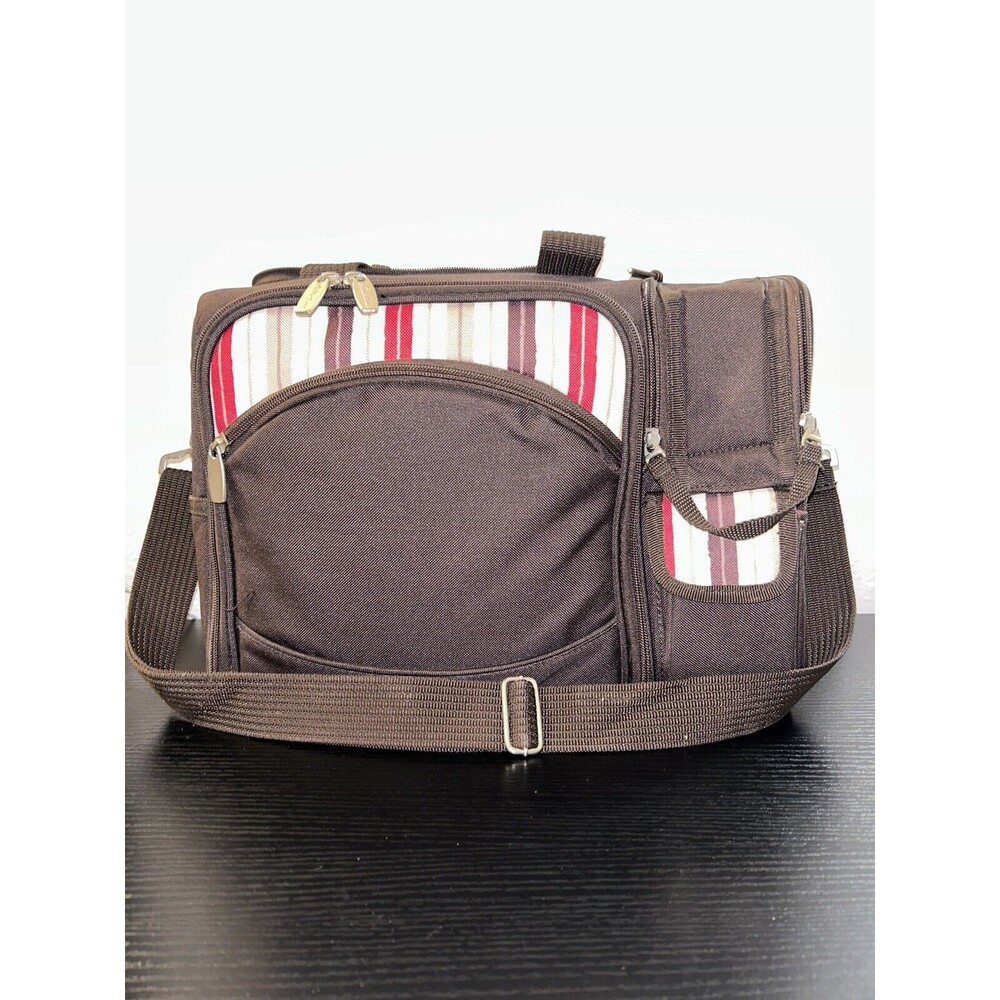 Picnic Time Malibu Insulated Cooler Bag Tote Complete Service For Two Portable